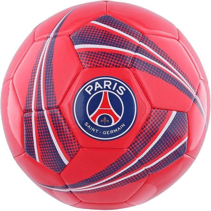 Ballon De Foot PSG – Collection Officielle – Taille 5 – Polyuréthane – 100% Officiel, Sous Licence