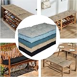 Pcevathiy Custom Bench Cushions Indoor Outdoor Tufted Non-Slip Bottom view 7