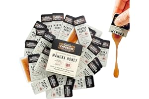 Manuka Emporium Raw Manuka Honey Packets MGO 263+ | 24 x 0.18oz Single-Serve Snaps | Certified Monofloral New Zealand Honey | UMF 10+ Equivalent | Travel-Friendly Superfood for Daily Wellness