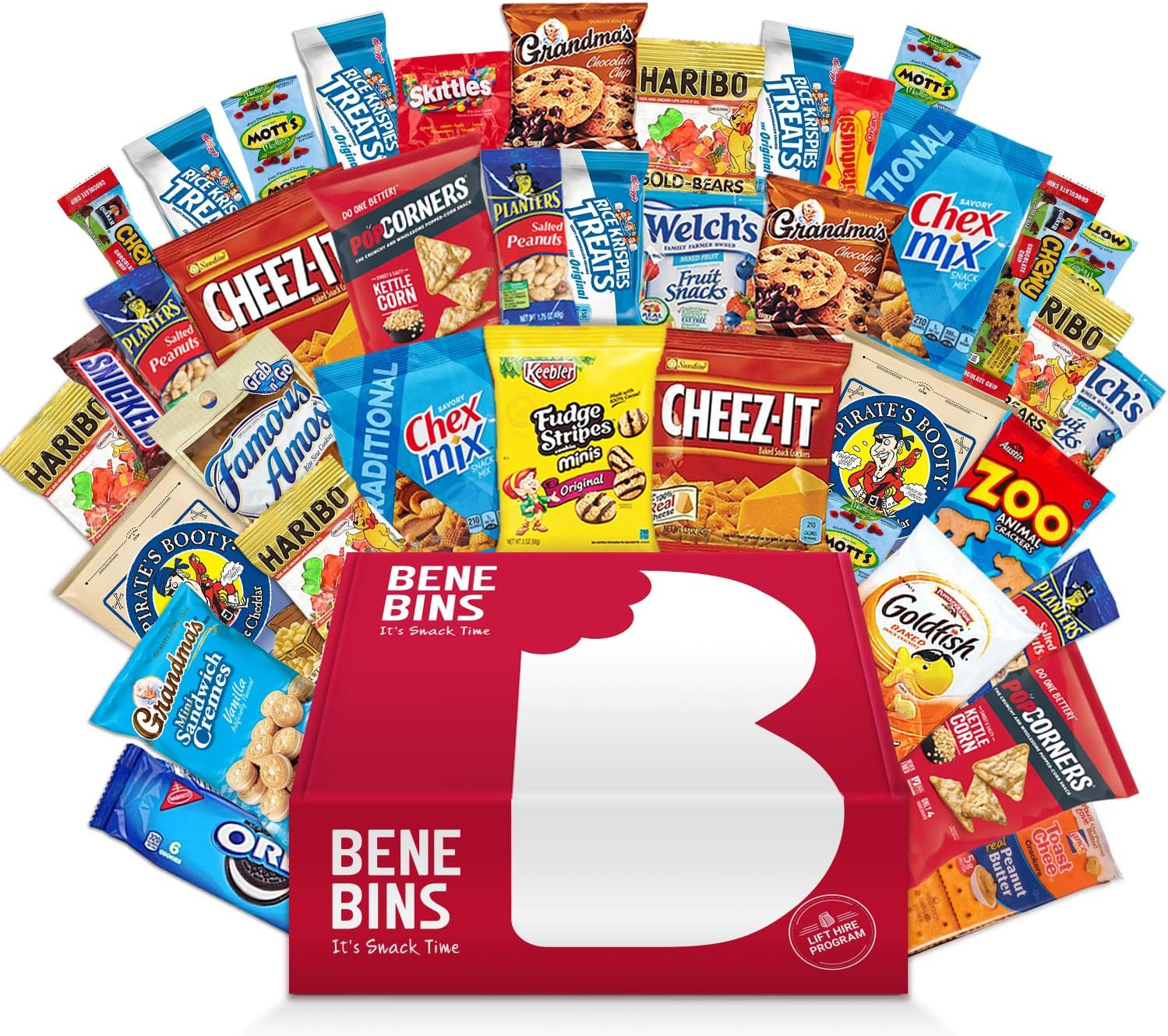 Variety Snack Care Package Cookie Chips & Candies Bundle (40 Premium Package)