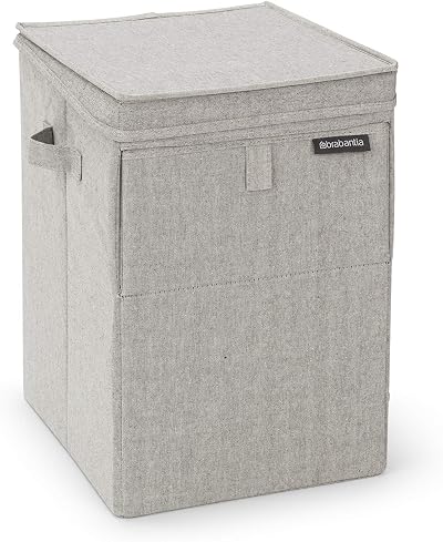 Brabantia Stackable Laundry Box 9.2 Gal 35L Light Gray