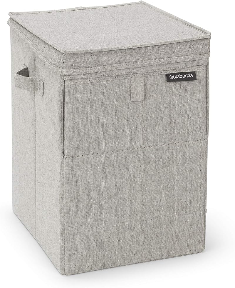 Brabantia Stackable Laundry Box 9.2 Gal 35L Light Gray