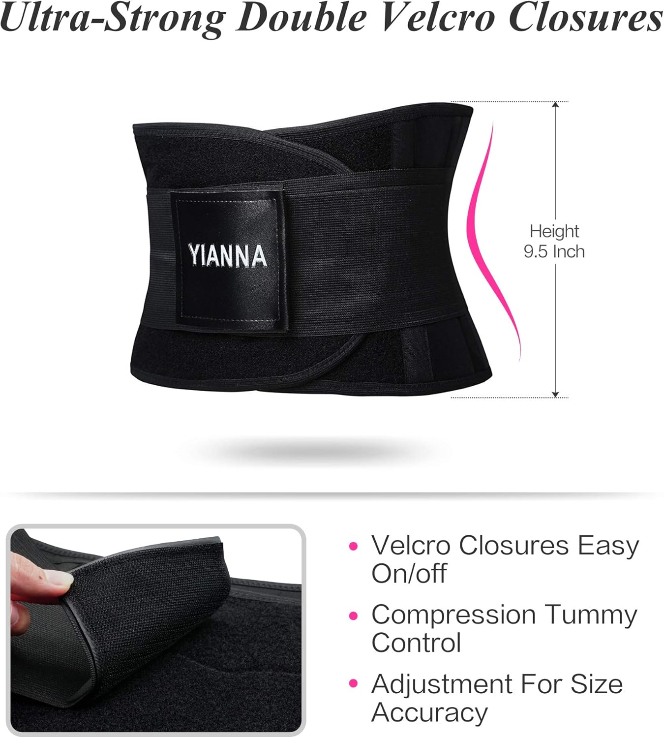 YIANNA Women Waist Trainer Belt - Slimming Sauna Waist Trimmer Belly Band Sweat Sports Girdle Belt: Clothing