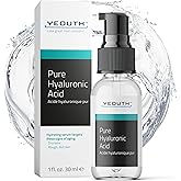 YEOUTH Pure Hyaluronic Acid Serum for Face 99% for Dry & Dull Skin, Hydrating Hyaluronic Acid Face Serum for Women & Men, Facial Care For All Skin Types 1oz