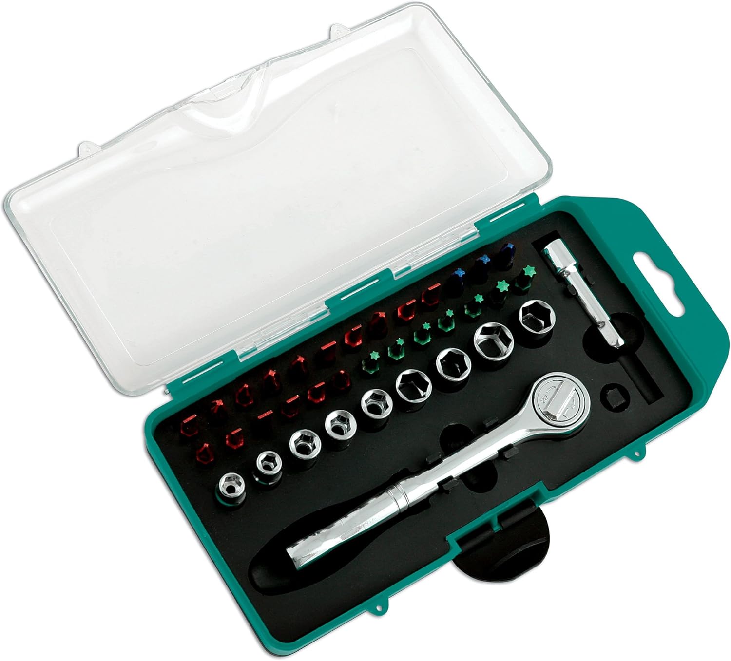 Kamasa 56048 Socket and Bit Set 38pc, Multi-coloured, 1 - Pack - Image 5
