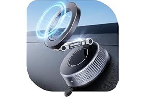 EOIWUY Vacuum Magnetic Phone Holders for Your Car, Upgraded Nano Gel Suction Cup Car Phone Holder, 360° Adjustable Car Phone 