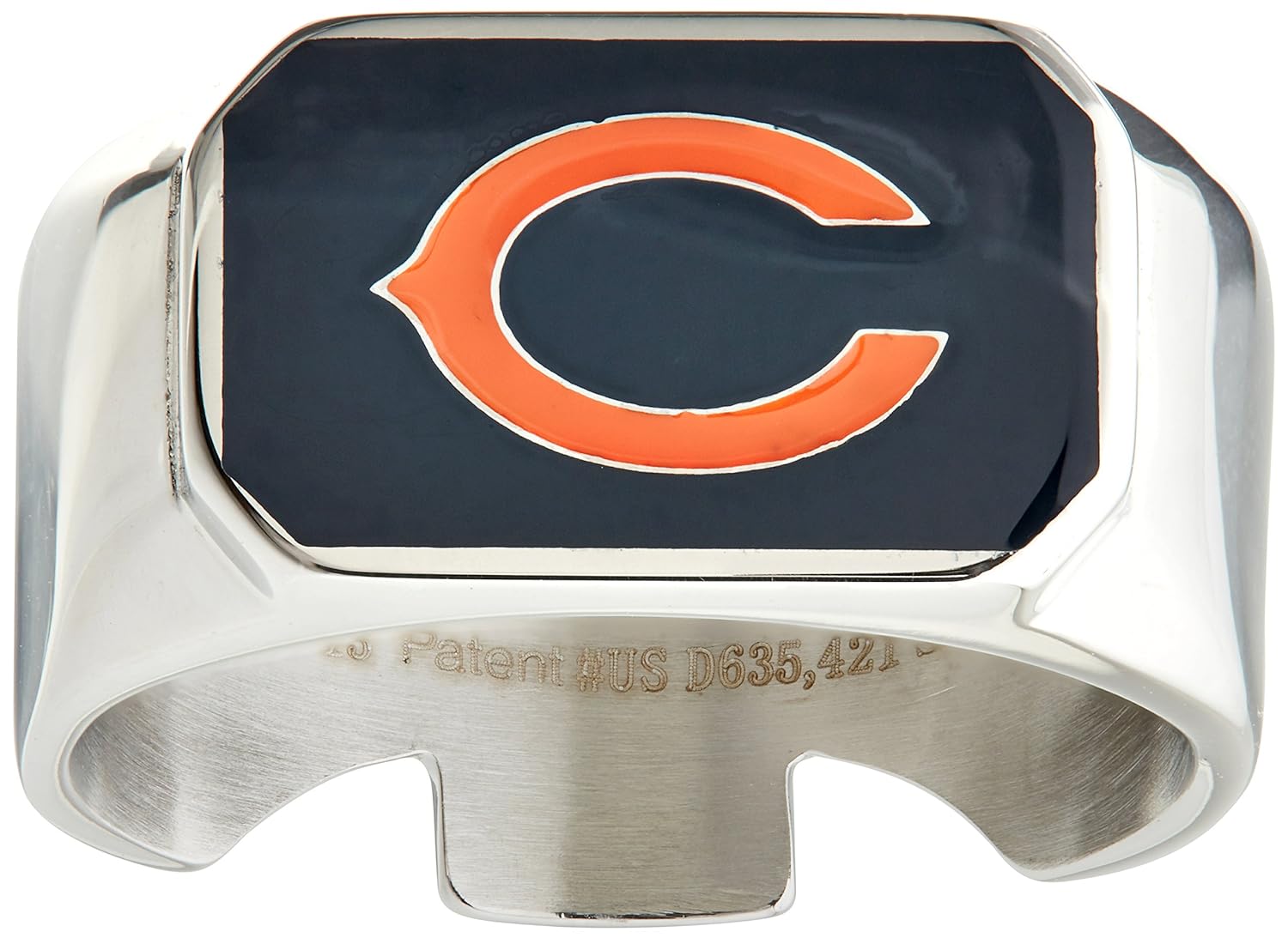 Siskiyou NFL Male Steel Bottle Opener Ring Size 10