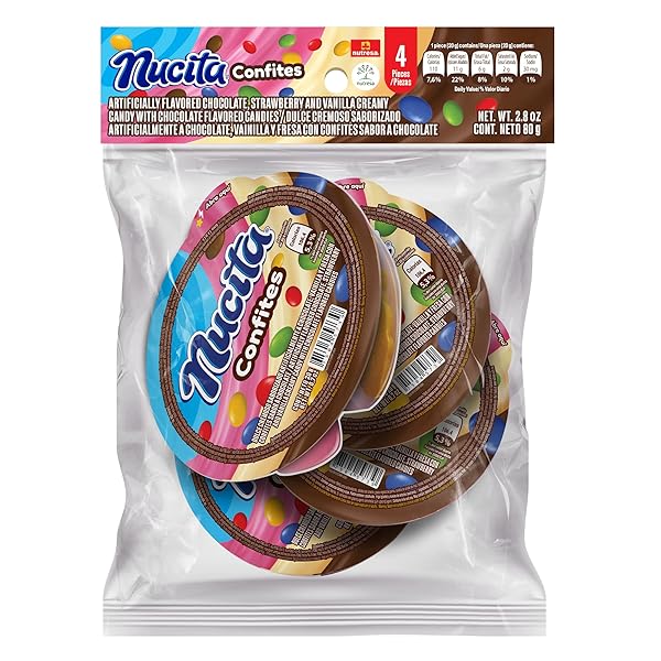 NUCITA CONFITES, CREAMY CHOCOLATE, STRAWBERRY AND VANILLA WITH...