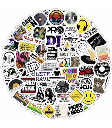 DJ Music Laptop Decal - Vinyl Skin Sticker For MacBook Pro 13 15 17 Inch