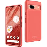 TUDIA MergeGrip for Google Pixel 7a Case - Coral | Military Grade Drop Tested | Dual Layer Shockproof Slim Phone Cases for Pixel 7a | Raised Edges &amp; Non-Slip Protection