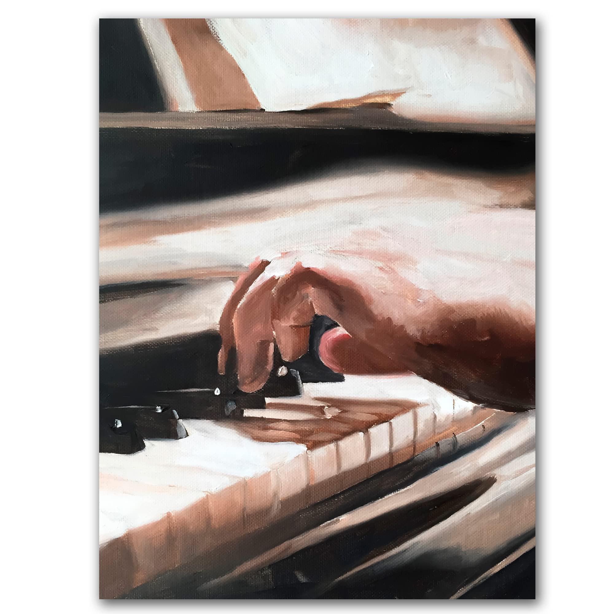 James Coates - Piano Player Pianist Art Print Poster Wall Art 16 x 12 inches (A3)