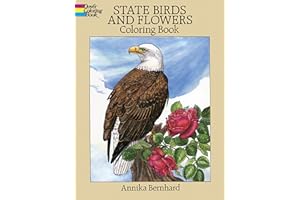 State Birds and Flowers Coloring Book