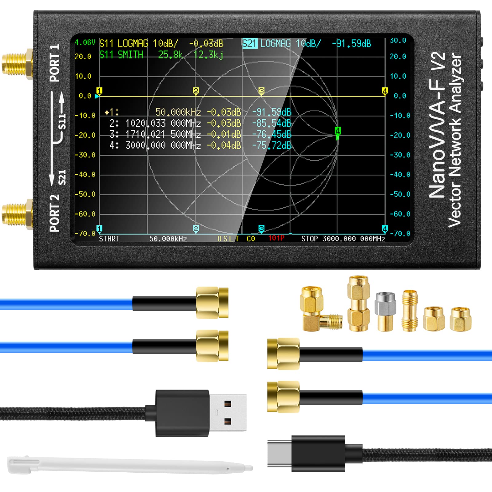 AURSINC Upgraded NanoVNA-F V2 Vector Network