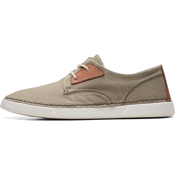 Scarpe Clarks Uomo Relaxite Lace | Sneaker In Tessuto Marrone Chiaro, Tomaia Traspirante, Suola Leggera EVA, Taglia 40 EU