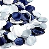 Vin Beauty 200pcs Silk Rose Petals for Weddings, Dusty Blue Flower Silk Petals Flower Girl Scatter Petal for Wedding Aisle Scatter, Aisle Table Centerpieces, Romantic Night Home Decor