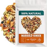 Ginger Tea with Marigold, Chamomile, Elderflower - Caffeine Free Herbal Tea