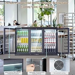 BODEGACOOLER Back Bar Cooler With 3 Glass