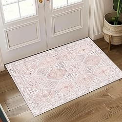 CAPALOCA 2x3 Area Rug Bohemian Rugs with Print