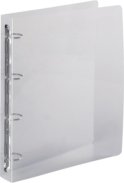 Exacompta CRISTAL - Archivador con anillas, transparente: Amazon.es: Oficina y papelería