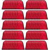 GoodtoU Drawstring Bags Bulk, 100 Pcs Cinch Bag Gym Sackpack Drawstring Backpack for Women & Men, Red