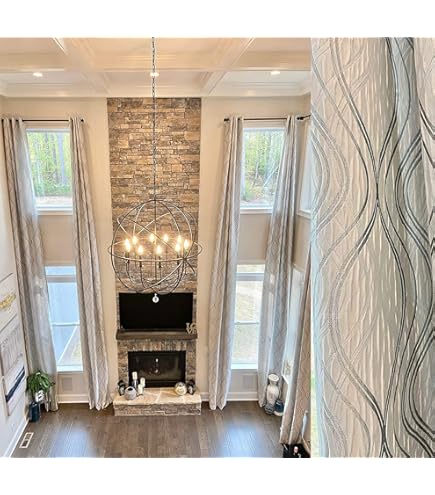 Extra Long Marble Velvet Curtain Panel - Custom Made, 100" W X 216" L, Arctic Grey, Grommet Top - View #5
