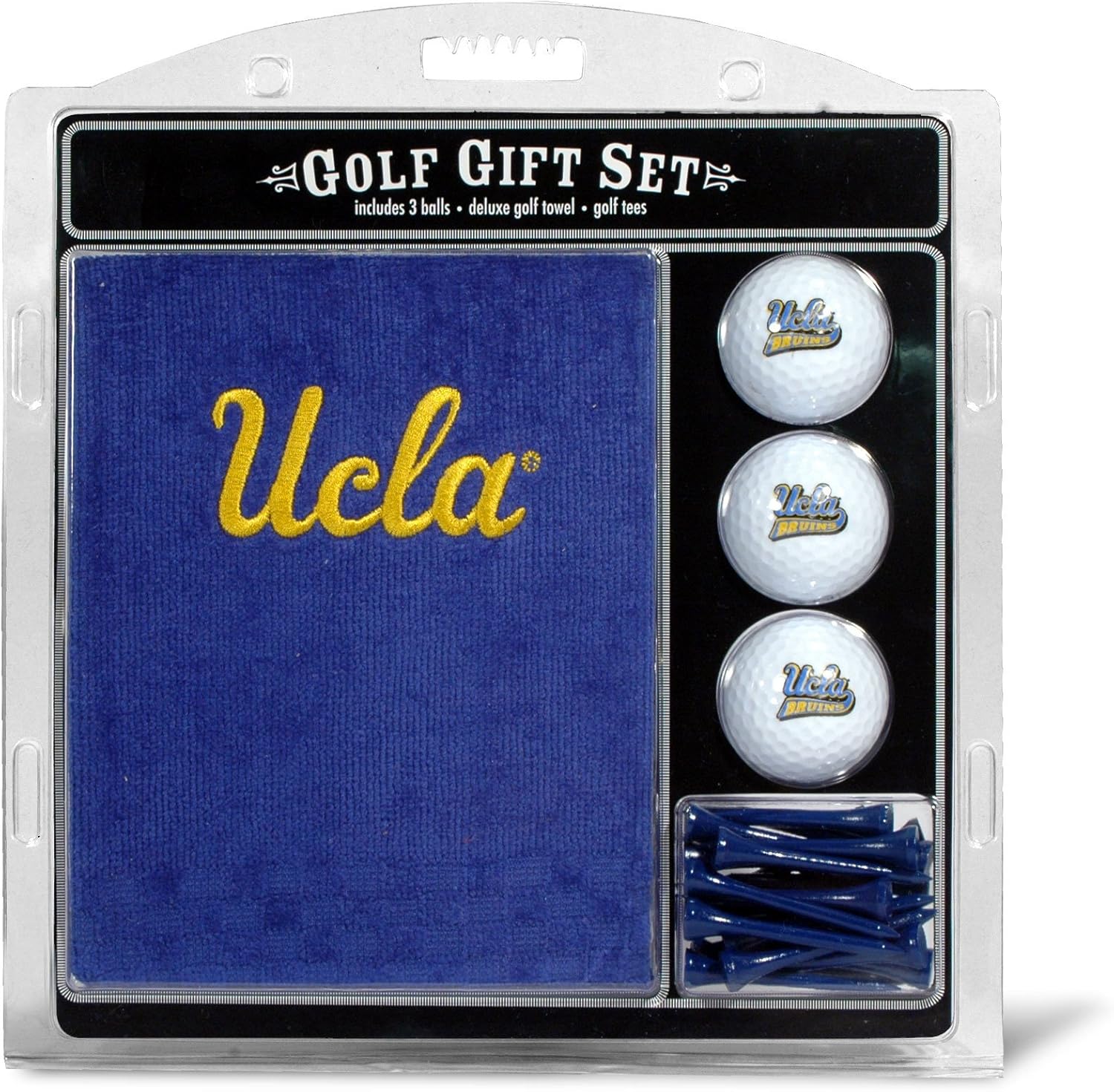 Team Golf NCAA UCLA Bruins Gift Set Embroidered Golf Towel, 3 Golf Balls, and 14 Golf Tees 2-3/4" Regulation, Tri-Fold Towel 16" x 22" & 100% Cotton : Sports Fan T Shirts : Sports & Outdoors
