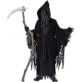 California Costumes Shadow of Death Grim Reaper Child Costume XL size 12-14, Black