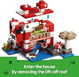 LEGO Minecraft The Mooshroom House 21270 Steve Figure Mobs Crafting Table Farm view 3