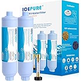 ICEPURE RV Water Filter system for Garden, RV, Pool, Camper, Marine, Boat Hose for Drinking, Car Washing, Gardening, Planting