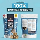 SKIPPER'S Fish Skin Jerky Cubes Dog Treats Extra Small 1kg Pack view 2