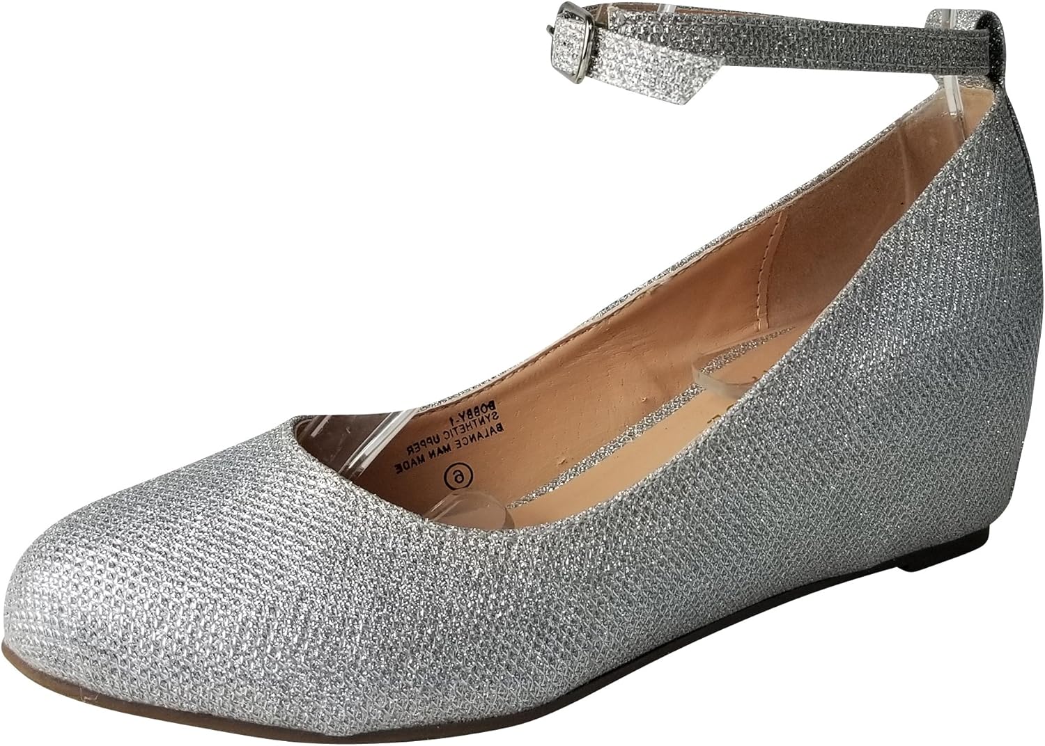 Chase & Chloe Women's Strappy Mary Jane Wedge Platform