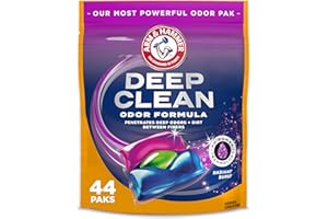 ARM & HAMMER™ Deep Clean Odor Formula Laundry Detergent Power Paks, Laundry Odor Remover, Radiant Burst Scent, 44 Count, 44 Loads