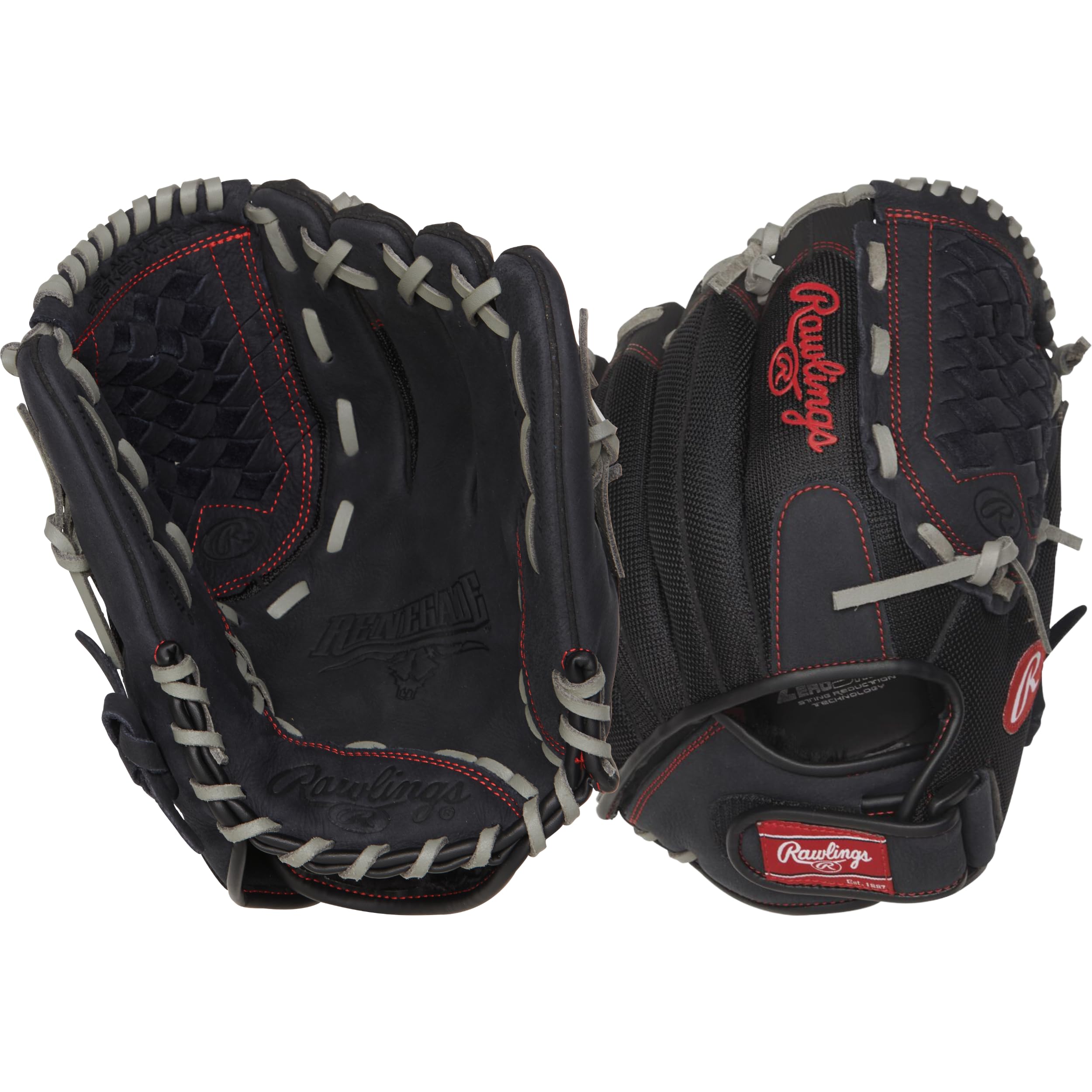 Photo 1 of **INCOMPLETE** Rawlings | RENEGADE Glove | Baseball/Softball | Right Hand Throw | 12" - Basket Web