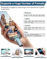 Sunany USB Flash Drive 256 GB for Phone and