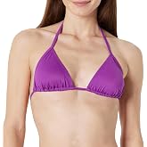 Amazon Essentials Women's Light Support Triangle Bikini Top with Removable Cups