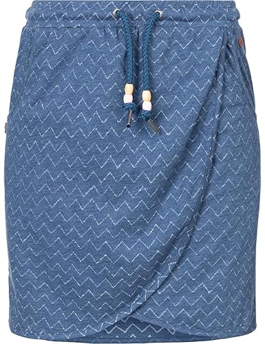 Ragwear Damen Rock Sommerrock Minirock Strandrock Jerseyrock Freizeitrock Wickelrock Naila 3 Farben XS-XL