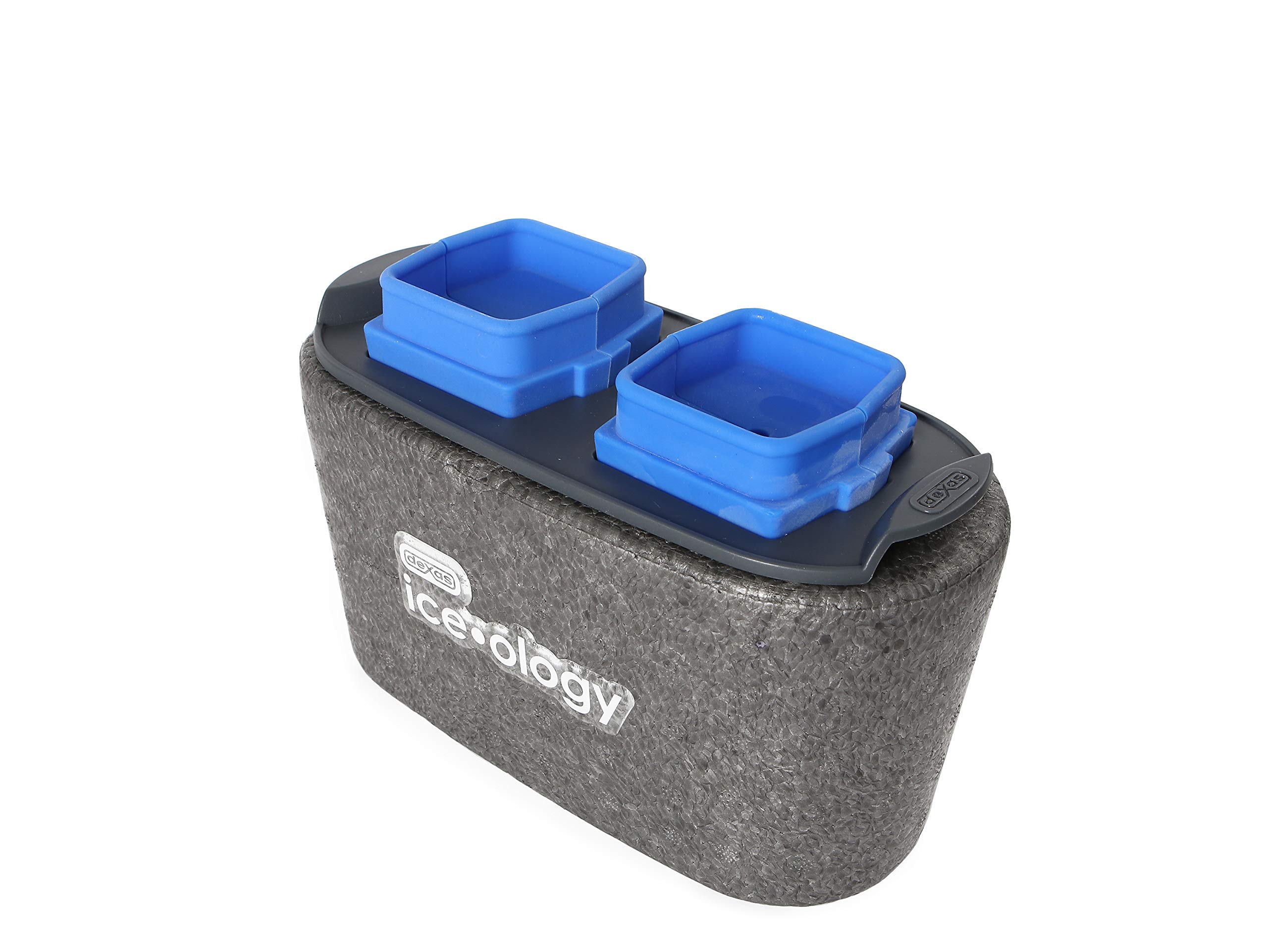 Dexas Ice•Ology Silicone Clear Ice Maker Tray for Crystal Clear Craft Cocktails - 2 Round Spheres