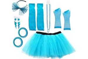 Dreamdanceworks 80s Costumes Accessories Set for Women Tutu Skirt
