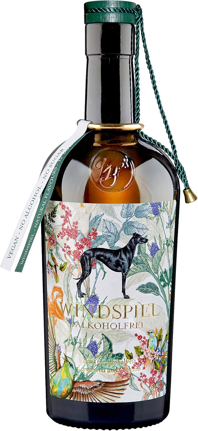 Windspiel Alkoholfrei 0,5 Liter vegan und Zuckerfrei aus der mehrfach ausgezeichneten Windspiel Gin-Manufaktur perfekt im Mix mit Windspiel Dry Tonic Water aus der Eifel