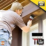 SOL 3pk 4 Inch Paint Brushes – Large Coverage Wall & Exterior Tools view 7