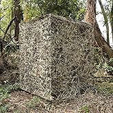 AUSCAMOTEK Ground Blind 5×10 Feet Turkey Duck Deer Blinds Hunting Camouflage Height Adjustable