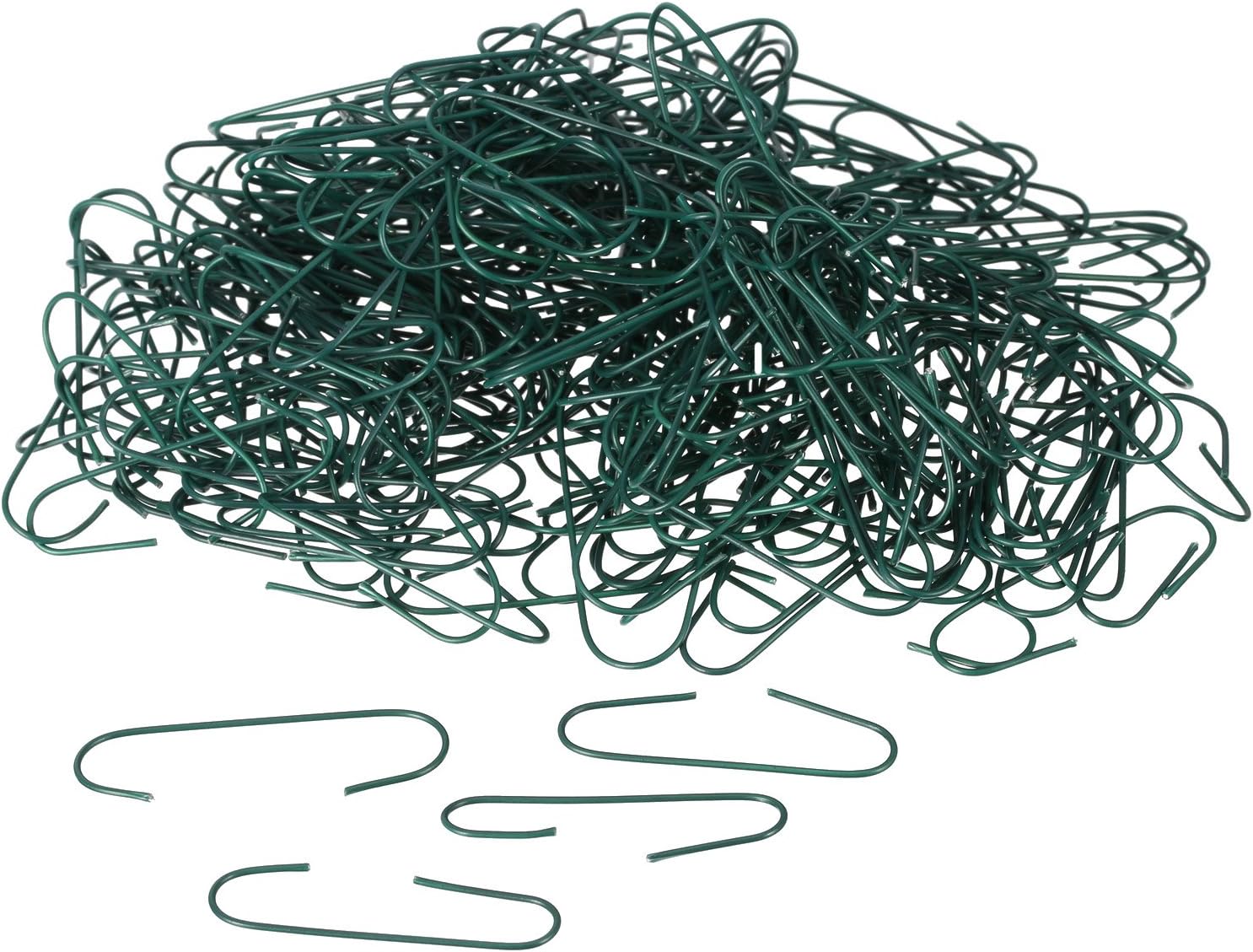 Ornament Hooks - Shappy Christmas Tree Baubles Ball Metal Hooks Xmas Decoration Ornament Hangers, Green (300 Pack)