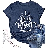 Easter Teacher T-Shirt for Women He is Risen Christian Oh for Peeps Sake Funny Novelty Shirt