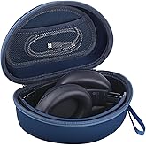 Hard Headphone Case for Beats Solo 4, Studio Pro, Solo 3, Studio 3, Solo 2,Over Ear Headphone Carrying Case with Storage Cable Bag Strap for Travel (Blue)