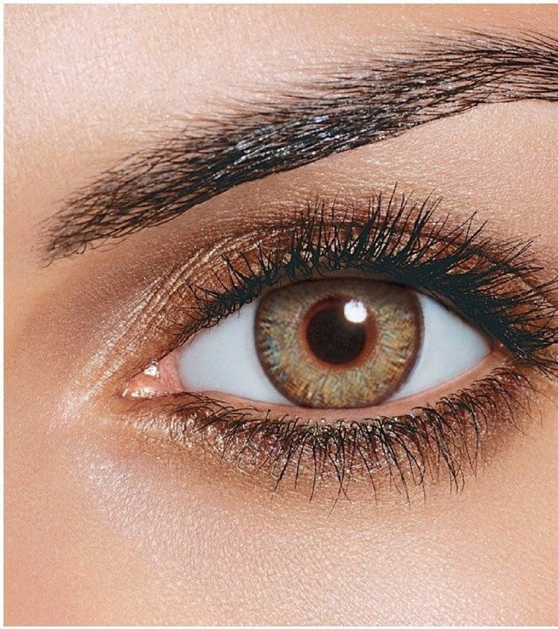 Skhoza Monthly Coloured Contact Lens-Zero power (brown)