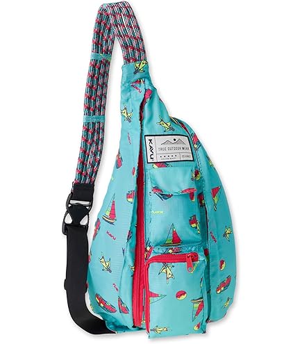 Amazon.com | KAVU Mini Rope Sack Sling Crossbody Backpack - Spiral Tie Dye
