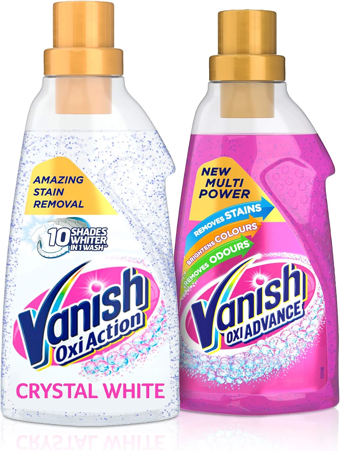 Vanish Gold Oxi Action Stain Remover for Clothes Gel Bundle, 2x 1.4 Litre Bottles (2.8 Litre), 2.8 l (Pack of 1)
