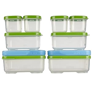 Rubbermaid LunchBlox Sandwich Kit, Green, Pack of 2 1949247