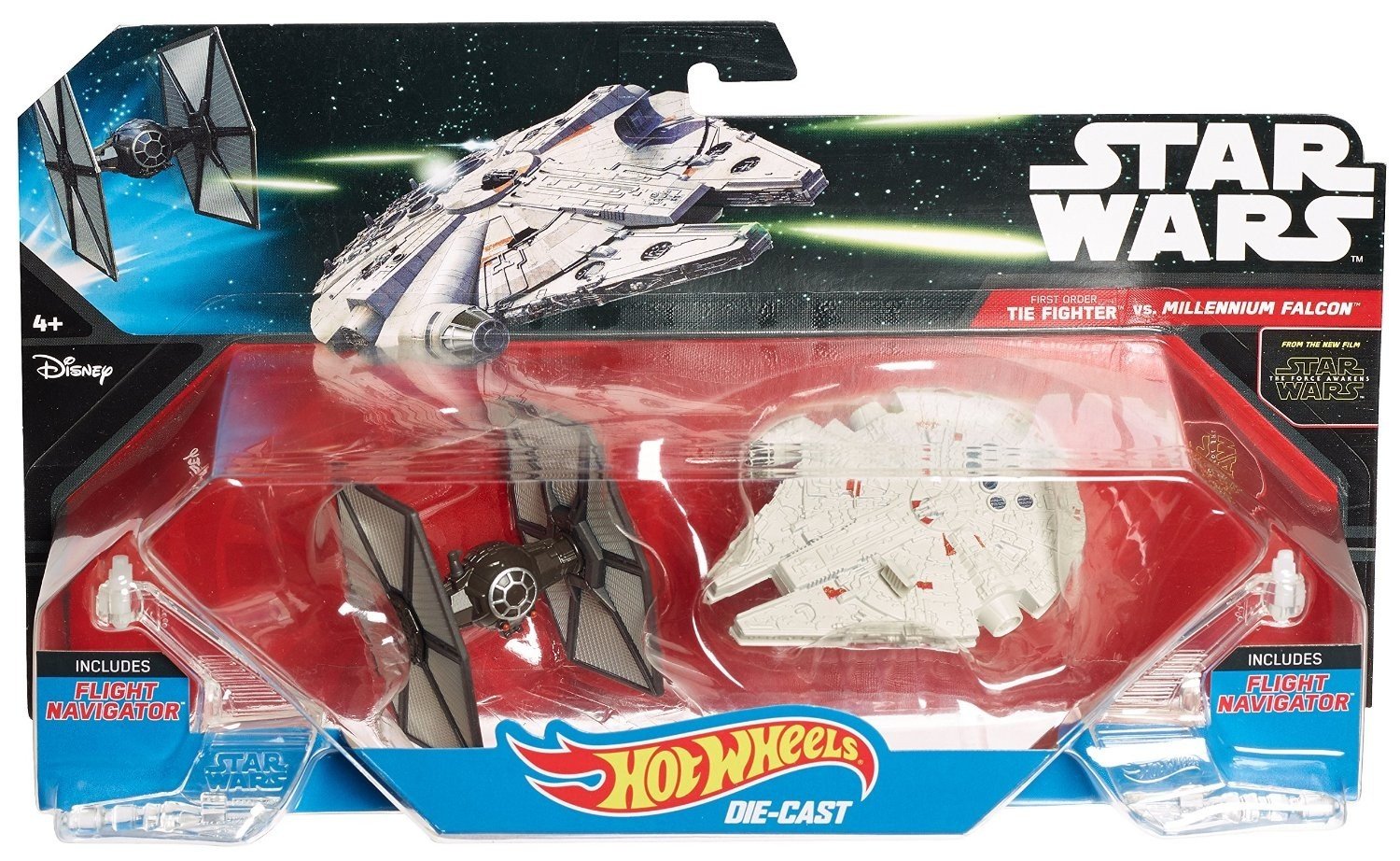 Hot Wheels Gwiezdne Wojny Millenium Falcon i Tie-Fighter