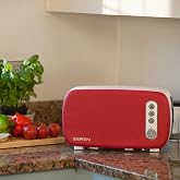 Berghoff Seren Side Loading Toaster, Wide Rack Bread &amp; Sandwich Toaster | Thermo Regulated Multi Use Toaster, Cool Touch Exterior, Removable Crumb Tray &amp; Serving Panel, For Paninis &amp; Croissants